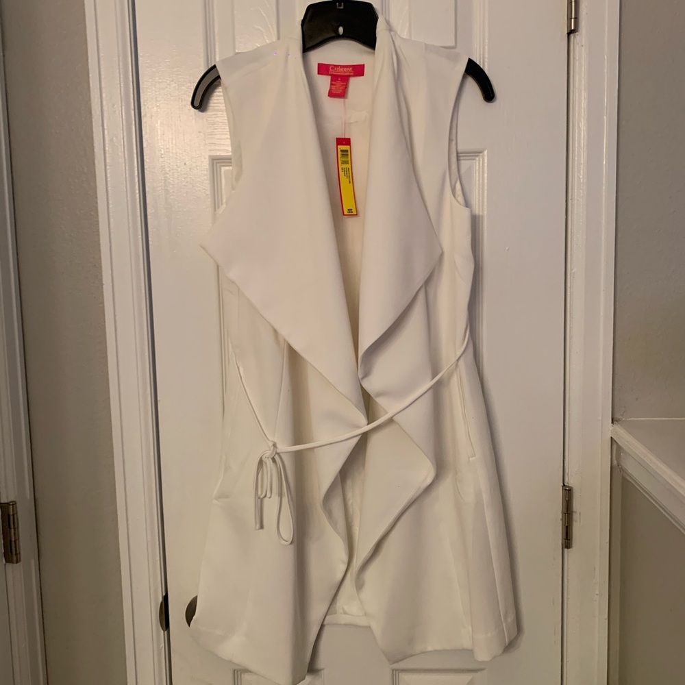 Catherine Malandrino.  White Vest. New with tags